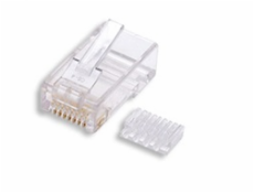 Konektor UTP RJ45 (8p8c), Cat6, 50µm, skládaný, licna(lanko) - 100 ks