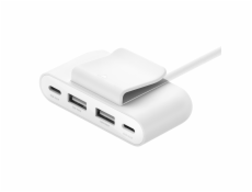Belkin USB power Extender, 2xC 2xA až 30W, bilý