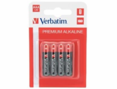 VERBATIM Alkalické baterie AAA, 4 PACK , LR03