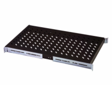 Digitus pevná polica, rack hl. 1000mm, čierna 483x720x50, 100 kg