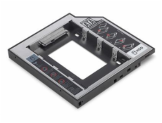 Digitus Instalační rámeček SSD/HDD pro slot pro jednotky CD/DVD/Blu-ray, SATA až SATA III, instalační výška 12,7 mm