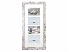 ZEP Nelson 6  weiß/braun 4x10x15 drevo Bilderrahmen 4Q V24106