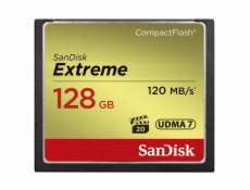 Paměťová karta Sandisk Extreme CF 128 GB 120 MB/s zápis 85 MB/s UDMA7