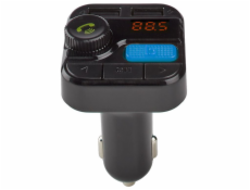 NEDIS FM Transmitter do auta/ Hands free volání/ 0.8  / LED obrazovka/ Bluetooth 5.0/ 12 - 24 V DC/ 2.4 A/ 2x USB/ černý