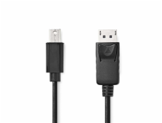 Nedis CCGL37400BK10 - Mini DisplayPort – DisplayPort Kabel | Mini DisplayPort Zástrčka - DisplayPort Zástrčka | 1 m 