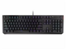 Endorfy herní klávesnice Thock Blue / USB / blue sw. / drátová / mech. / US / / PBT double-shot keycaps / černá RGB