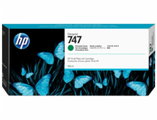 HP inkoustová kazeta P2V84A, HP 747, chromatická zelená, 300ml