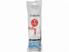 Brabantia PerfectFit Bin Liner Type Y, 20 L, 20 Bags