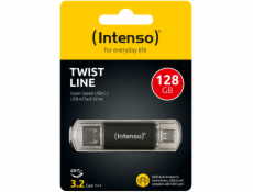 INTENSO Twist Line, USB-C/USB-A, USB Kľúč, 128GB