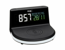 TFA 60.2028.01 Digital Alarm Clock with. wireless Charger