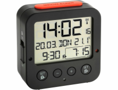 TFA 60.2528.01 Bingo black Digital RC Alarm Clock w. Temper