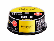 1x25 Intenso BD-R 25GB printable 6x Speed, Cakebox