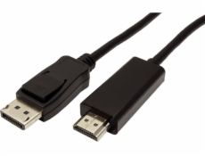 Kábel Kábel DisplayPort M (18+1) - HDMI M, 1m, czarny