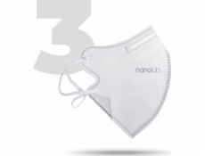Nanolab nano, pre premývaciu ochrannú masku, FFP2, biela, univerzálna, 3ks, nanolab