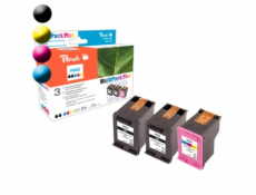 PEACH kompatibilní cartridge HP No 652 MultiPack Plus, 2 x black, 1 x color