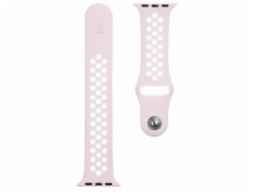 Tactical Double silikonový řemínek pro Apple Watch 1/2/3 38mm Pink/White - růžovo bílý