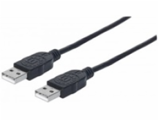 MANHATTAN kabel USB 2.0, Type-A Male to Type-A Male, 1m, Black