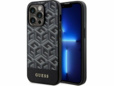 Guess PU G Cube MagSafe Kompatibilní Zadní Kryt pro iPhone 14 Pro Black Nové