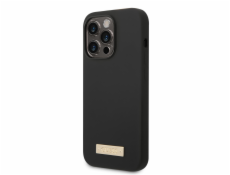 Guess Silicone Metal Logo MagSafe Kompatibilní Zadní Kryt pro iPhone 14 Pro Max Black Nové
