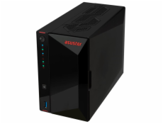 Asustor Nimbustor 2 Gen2 AS5402T 2 Bay NAS, Quad-Core 2.0GHz CPU, Dual 2.5GbE Ports, 4GB DDR4, 4x M.2 SSD Slots