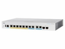 Cisco switch CBS350-8MGP-2X-EU, 6xGbE + 2x2.5GbE, 2xMultigigabit/SFP+, fanless, 124 W - REFRESH