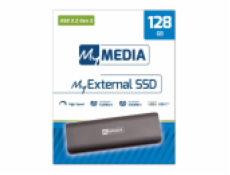 MyMedia SSD 128GB disk MyExternal, USB 3.2  Gen2 Solid State Drive externí, šedý