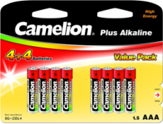 CAMELION Batérie alkalické PLUS AAA 8ks LR03 BP8