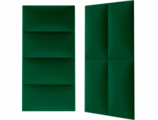 Čalouněný nástěnný panel Stegu Mollis obdélník 60 x 30 cm zelený