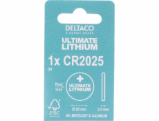 DELTACO Ultimate, Batéria LITHIUM CR2025, 1ks