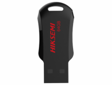 HIKSEMI HS-USB-M200R, USB Kľúč, 64GB, čer/čier