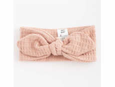 Kojenecká mušelínová čelenka New Baby Comfort clothes růžová
