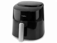 NEDIS multifunkční horkovzdušná fritéza/ objem 4,2 L/ 240 min. časovač/ 8 přednastavených programů/ výkon 1300W/ černá