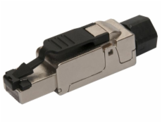 Konektor RJ45 CAT6A STP 90° samořez.prům.