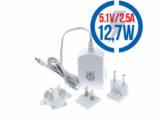 RASPBERRY USB adaptér pre Raspberry Pi 2,5A biely