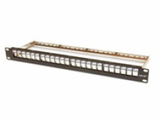 19  modulární patch panel LEXI-Net 24port, černý