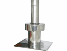 Spiroflex 80/125 Vertical Ending (NV) se střešní deskou - nerezový