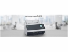 FUJITSU skener Fi-8170 A4, průchodový, 70ppm, 600dpi, LAN RJ45-1000, USB 3.2,ADF 100listů, 10000 listů za den