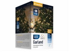 COLORWAY LED řetěz/ vnitřní / 50 LED / délka 5m / teplá bílá/ 8 funkcí/ napájení USB COLORWAY LED řetěz/ vnitřní / 50 LED / délka 5m / teplá bílá/ 8 funkcí/ napájení USB