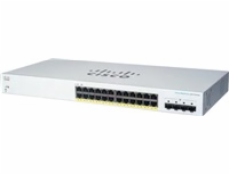 Cisco switch CBS220-24FP-4G, 24xGbE RJ45, 4xSFP, PoE+, 382W - REFRESH