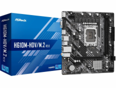 ASRock MB Sc LGA1700 H610M-HDV/M.2 R2.0, Intel H610, 2xDDR4, 1xDP, 1xHDMI, 1xVGA, mATX