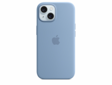 Apple iPhone 15 Silicone Case s MagSafe - Winter Blue Apple iPhone 15 Silicone Case s MagSafe - Winter Blue