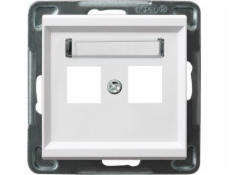 Dvojité pouzdro Ospel SONATA bílé (GPK-2R/p/00)