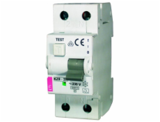 Eti-Polam Zbytkový nadproudový jistič KZS-2M 2P 25A B 0,03A typ AC - 002173106