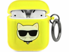 Karl Lagerfeld Karl Lagerfeld KLA2UCHFY kryt Apple AirPods žlutá/žlutá Choupette