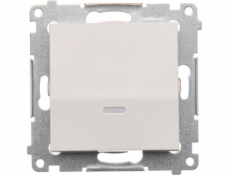 Kontakt-Simon Simon 54 jednoduchý spínač s podsvícením 16AX 250V bílý (DW1AL.01/11)