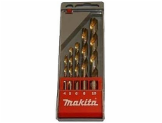 Sada válcových kovových vrtáků Makita HSS 4 5 6 10 8 mm (D-30514)