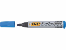 Bic permanentní popisovač 2000, kulatý hrot, modrý