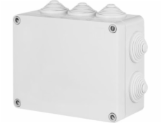 Elektro-Plast Průmyslová hermetická krabice n/t 198 x 163 x 80 mm s 10 vývodkami IP55 šedá (2711-02)