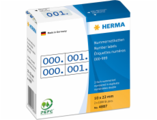 Herma Samolepící etikety 2x / 10 x 22mm Modrá a bílá (4887)