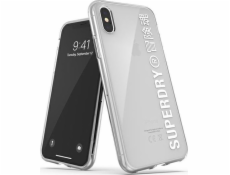 Průhledné pouzdro Superdry SuperDry Snap pro iPhone X/Xs bílá/bílá 41576